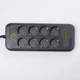Мережевий фільтр подовжувач Yiwu на 8 розеток з 3 USB 1 Type-C та кнопкою відключення F20U 2.8 м Чорний - зображення 3