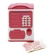 Сейф копилка с купюроприемником и отпечатком пальца Saving Box Розовый - изображение 2