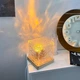 Ночник динамічний Куб акриловий з ефектами мерехтіння та води 3 кольори на підставці - зображення 4