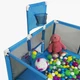 Манеж игровая площадка для детей Lionelo 180×122 см с высокими стенками и сетчатыми панелями - изображение 6