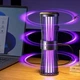 Лампа-пастка знищувач від комарів USB акумуляторна 2в1 4219 з УФ-світлом і електросіткою фіолетове світло, знищувач комах для дому, саду, кемпінгу - зображення 4