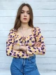 Топ в цветы с длинными рукавами Boohoo Розовый 10380-1111 S (укр 42) - изображение 2