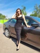 Платье-футляр летнее однотонное макси Boohoo Черное 9851-1111 S (42) - изображение 4