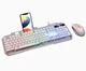 Клавіатура K-25 ігрова мембранна дротова з RGB-підсвіткою USB мультимедійні клавіші - зображення 4
