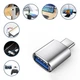 Адаптер перехідник OTG Type-C to USB-A Silver - зображення 2