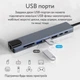 Універсальний USB Hub Type-C 8-в-1 з HDMI 4K, PD зарядкою, Ethernet і кардрідером - зображення 3
