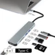 Мультимедійний USB Hub Type-C 6-в-1 з підтримкою 4K HDMI та швидкою зарядкою PD - зображення 1
