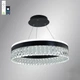 Керована світлодіодна люстра Esllse CARINA 90W R-APP-500x1200-BLACK/CLEAR-220-IP20 - зображення 1