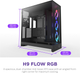 Obudowa NZXT H9 Flow RGB Dual-Chamber Mid-tower Case All Black (CM-H92FB-R1) - obraz 2