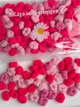 Набор мягких базовых резинок в розовых цветах 1.5 см 100 шт - изображение 2