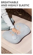 Подушка кемпінгова надувна BISINNA Camping Inflatable Pillow Portable Ultralight Travel Hiking Air Sleeping for Neck and Lumbar Support GREY - зображення 6