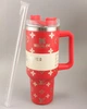 Термос термокружка Stanley Quencher H2.0 Tumbler из нержавеющей стали 1,18 л KT6007838 Red Monogram - изображение 2