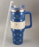 Термос термокружка Stanley Quencher H2.0 Tumbler из нержавеющей стали 1,18 л KT6007835 Royal Blue Monogram - изображение 2