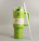 Термос термокружка Stanley Quencher H2.0 Tumbler из нержавеющей стали 1,18 л KT6007828 Green Monogram - изображение 2