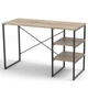Письмовий стіл Варн 1180х580 Неман Дуб сонома/Чорний (Ламінована ДСП/Метал) - зображення 1