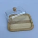Маслянка для вершкового масла бамбукова з акриловою кришкою 15,5х12,5х7 см Stenson R99948 - зображення 5
