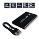 Зовнішній карман HDD 2.5 USB 3.0 жорсткого диска HDD/SSD 2.5 SATA алюмінієвий корпус (25USB3) - зображення 1