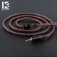 Кабель KBEAR 16-жильний, посріблений кабель Jeck 3.5 мм 2-pin QDC - зображення 4