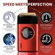Электробритва VGR V-377 Red шейвер титановые лезвия LED-дисплей регулировка мощности в металлическом корпусе - изображение 3