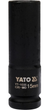 Насадка ударна подовжена YATO 1/2" 15 мм (YT-1035) - зображення 2
