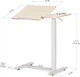 Приставной мобильный столик с регулировкой высоты Hommex Mobidesk Duo USB Maple (TH-010-2 Maple) - изображение 3