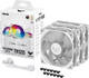 Zestaw wentylatorów ASUS TUF Gaming TR120 ARGB Triple Pack White (90DA0093-B09020) - obraz 10