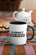 Кружка на подарок керамическая с принтом "Я Юрист мне можно" 330 мл, белая с черной ручкой - изображение 3