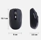 Бездротова комп'ютерна миша з 2.4G для комп'ютера / ноутбука WirelessMouse оптична мишка для Windows / Linux / MacOs, чорна (110540733) - зображення 5