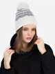Шапка женская Malisa Вояж ML19862 54-58 Молочный/Серый/Меланж (ROZ6501091956) - изображение 2