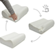 Подушка ортопедична для сну з ефектом пам'яті 50x29x10/7см, Memory Foam Pillow / Анатомічна подушка з піні для шиї (L) - зображення 5