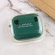 Силіконовий футляр з мікрофіброю для навушників Airpods 3 Зелений / Pine Needle - зображення 4