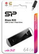 Pamięć flash USB Silicon Power Blaze B20 64GB Black (SP064GBUF3B20V1K) - obraz 4