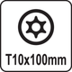 Викрутка зіркова YATO "TORX" T10 х 100 мм (YT-25955) - зображення 3