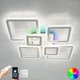 Смарт люстра керована світлодіодна OVAL ICE RGB 7S 120 Вт SMART 960x750x110 мм Біла ESLLSE - зображення 1