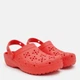 Женские кроксы Crocs Classic Floral Cut Out Clog ChR 210927-6ZR 37-38 (M5/W7) 23 см Cherry Red (198445118043) - изображение 3