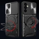 Протиударний чохол Armor Ring + захиcт камери для Samsung Galaxy S24FE case Simon S24 FE black - зображення 6