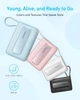Магнітний бездротовий павербанк Anker Zolo 10000 mAh 30W із вбудованим кабелем Type-C та підставкою A1685 Pink - зображення 4