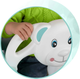 Huśtawka kubelkowa dziecięca Ricokids 3 w 1 Miś Turkusowa (5903890601522) - obraz 4