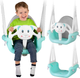 Huśtawka kubelkowa dziecięca Ricokids 3 w 1 Miś Turkusowa (5903890601522) - obraz 6
