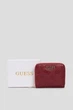 Жіночий бордовий гаманець з візерунком GERTY SLG SMALL ZIP AROUND Guess OS SWPD9529137 - изображение 5