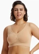 Женский удобный бюстгальтер на широких бретелях Comfort Elastic (1870-56-02) Бежевый 56 No Brand - изображение 6