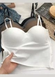 Женский удлиненный топ на тонких бретелях Elegant (1871-42-01) Белый One size No Brand (42-44) - изображение 4