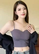 Женский удлиненный топ на тонких бретелях Elegant (1871-42-03) Серый One size No Brand (42-44) - изображение 1