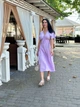 Длинное женское муслиновое платье Fashion 46/48 лиловый - изображение 2