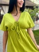 Довга жіноча муслінова сукня Fashion 54/56 гірчичний - зображення 4