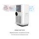 Кондиціонер мобільний KLARSTEIN Max Breeze Smart 15000 БТЕ/год 4,4 кВт 95 м2 Білий (10035741) - зображення 8