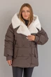 Зимняя куртка Miorichi Дора 44 Коричневый (01209-br--brown44) - изображение 1