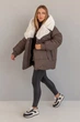 Зимняя куртка Miorichi Дора 44 Коричневый (01209-br--brown44) - изображение 5