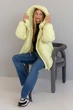 Зимняя куртка Miorichi Селін міді 48 Лимонний (01211-yellow48) - изображение 5