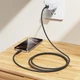Кабель зарядки BOROFONE BX116 Type-C to Type-C (60W) fast charge (1M) швидка зарядка для пристроїв Чорний - изображение 3